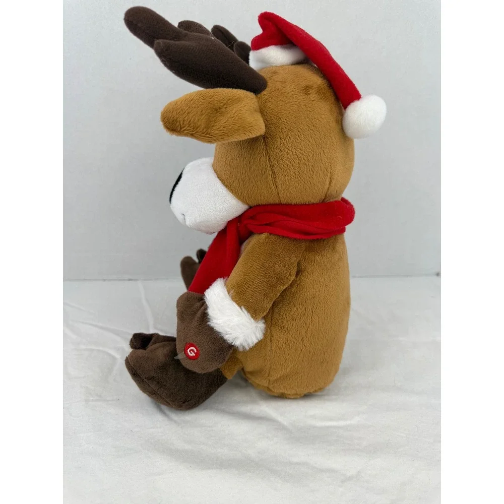 Vintage Gemmy‎ Animated Reindeer Plush Christmas Holiday Decor